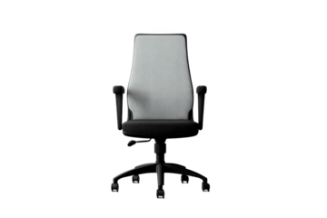Ergonomic Office Chair: Comfort and Style for Modern Workspaces, Promoting Productivity and Well-being with Adjustable Features and Sleek Design on a Black Background.