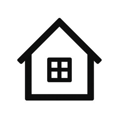 Fototapeta premium Simple Black Home Logo Design for Modern Branding and Identity