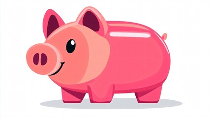 Saving Money for House - Vector Illustration for Financial Planning and Real Estate Concept