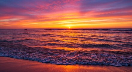 Fototapeta premium Sunset over Ocean (Photos)