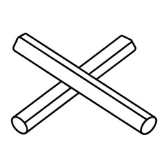 vector illustration of a baseball bat