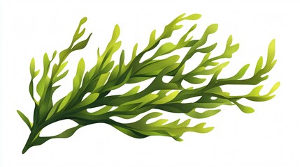 Seaweed Plant Vector Illustration Isolated on White Background