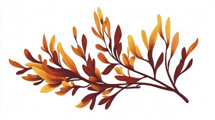 Seaweed Vector Isolated 2D Flat Vector Illustration