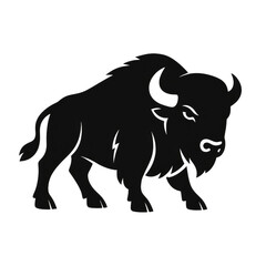 Fototapeta premium Simple Buffalo Illustration for Logo and Graphic Design Use