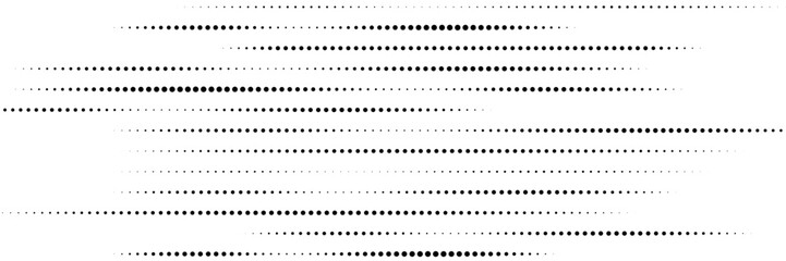 Set of halftone dots gradient pattern texture isolated on white background. Straight dotted spots using halftone circle dot raster texture. Vector blot half tone collection.