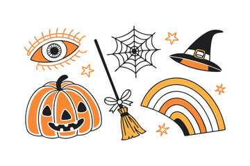 Halloween Icons Illustration Collection