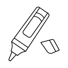 vector illustration of a pencil