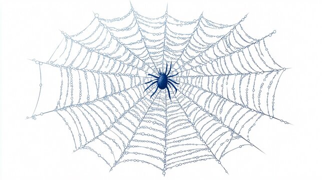 Professional Spider Web Vector Illustration Design for Graphic Design Projects