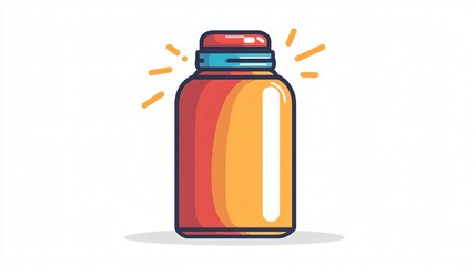 Spray Can Icon Outline Vector for Creative Design Projects