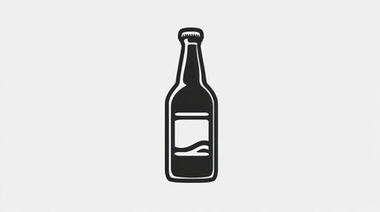 Dark Beer Bottle Graphic
