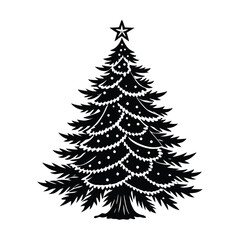 christmas tree vector illustration