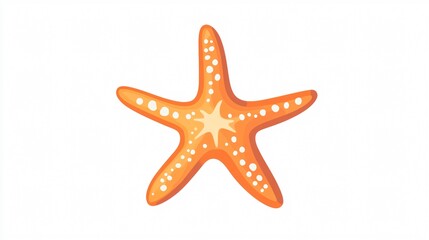 Starfish Icon Vector Isolated on White Background for Design Projects