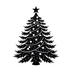 Fototapeta premium christmas tree vector illustration