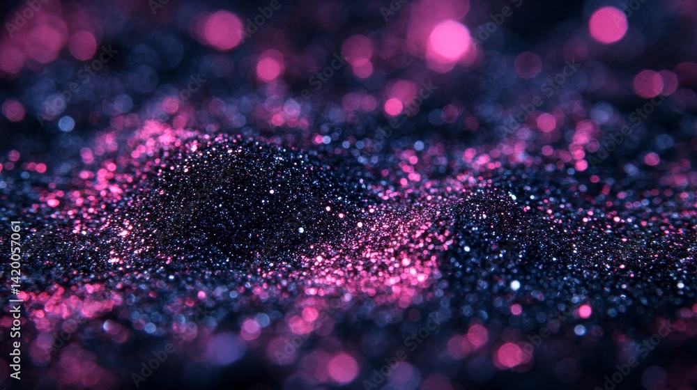 Aufkleber bokeh lights with shimmering glitter in pink and blue tones create a mesmerizing and dreamy visual d