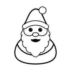 santa claus head cartoon