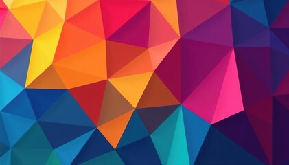 Geometric shapes repeating in a grid, bold hues, illustration, pattern, modern