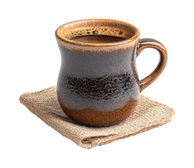 Savoring coffee moments cozy home beverage warm atmosphere isolated on transparent background