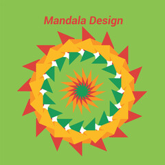 Simple Floral Harmony Mandala Design 