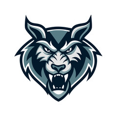Fototapeta premium This is a bold and fierce animal tattoo mascot logo—perfect for sports teams, clubs, gaming avatars, or merchandise branding.