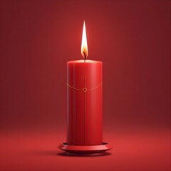 Chinese red candles for a traditional wedding or a cultural event