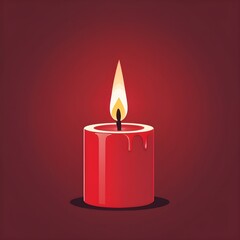 Chinese red candles for a traditional wedding or a cultural event