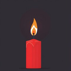 Chinese red candles for a traditional wedding or a cultural event