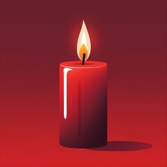 Chinese red candles for a traditional wedding or a cultural event