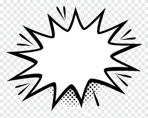 Sharp Comic Burst Vector for Dynamic Announcements and Effects.