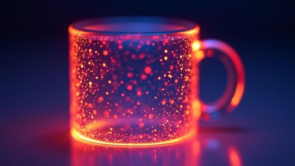 Colorful glowing mug