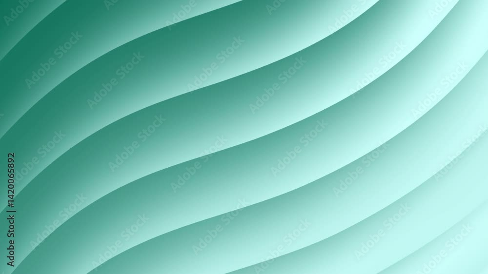Poster a soothing abstract background featuring flowing teal waves, creating a sense of motion and tranquil