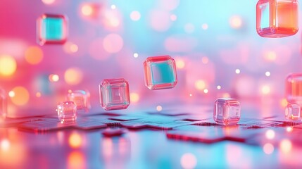Floating circuit boards made of crystal-like rare elements