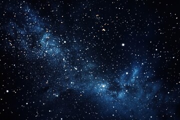 Fototapeta premium Vast expanse of the night sky filled with countless stars and the milky way.