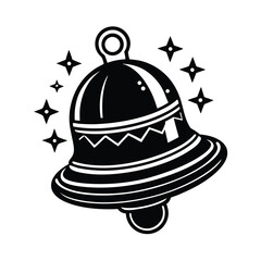 Fototapeta premium vector illustration of a christmas bell