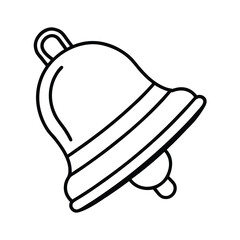 vector illustration of a bell