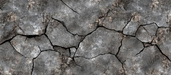 Cracked Gray Stone Texture
