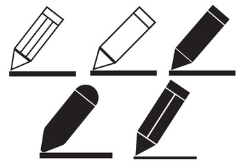 Edit icon vector isolated on white background. Pencil icon. sign up Icon vector. edit text