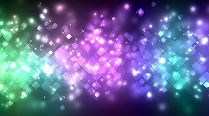 Fototapeta premium Dynamic Abstract Background with Shining Squares and Sparkling Lights for Creative Digital Designs.