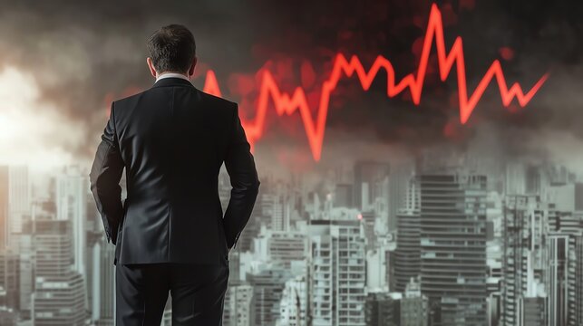 Financial analyst discussing economic meltdown