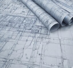 Technical drawing blueprint photo effect, architectural design ,  design,  illustration,  graphic design