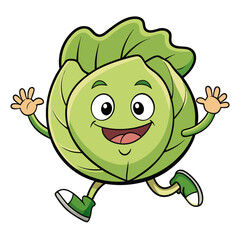  Illustration of Overstimulated Cabbage Swimming