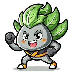  Illustration of Exhausted Bok Choy in Martial Arts