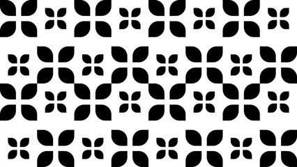seamless pattern designed with abstract style and black color