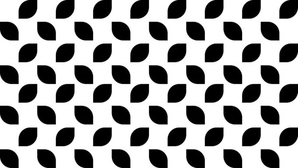 seamless pattern designed with abstract style and black color