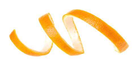 red grapefruit peels isolated on white background PNG. GENERATIVE AI