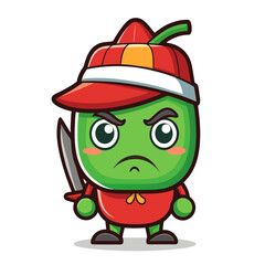  Unique Sore Bell Pepper Vegetable Kayaking Art