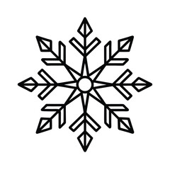 snowflake on white background