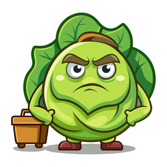  Swollen Cabbage Vegetable Furniture Illustration