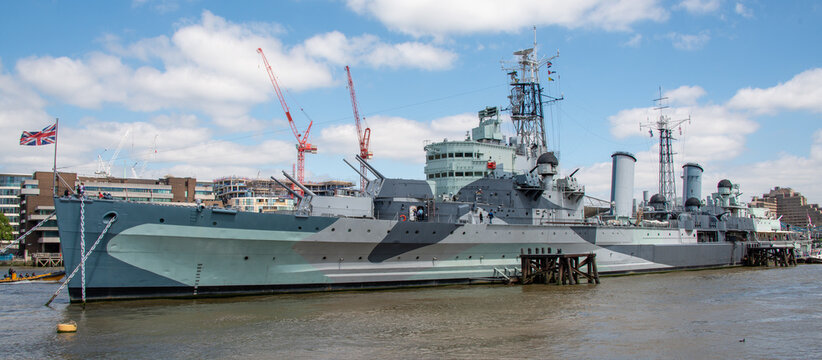 HMS Belfast on the River Thames