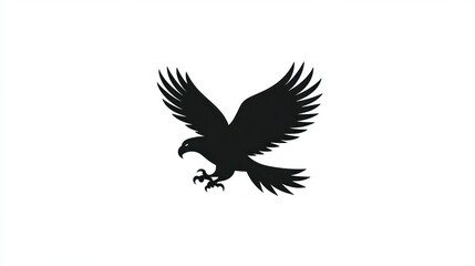 Obraz premium Falcon Silhouette in Flight