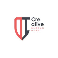 initial monogram letter logo with creative design.